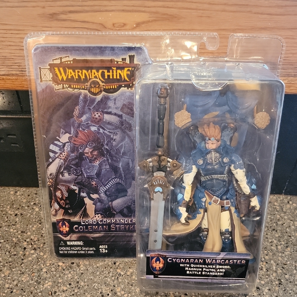 Machine Cygnaran Warcaster Action Figure - Blue and Brown